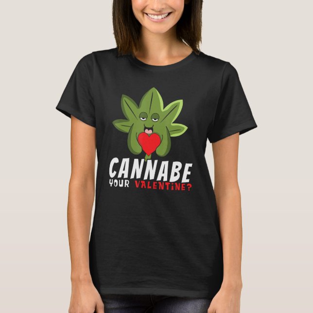 High Plant Funny Adult Valentine Day Humor Happy V T Shirt (Framsida)