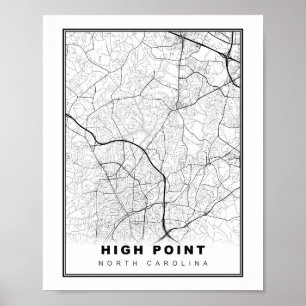 High Point Karta Poster
