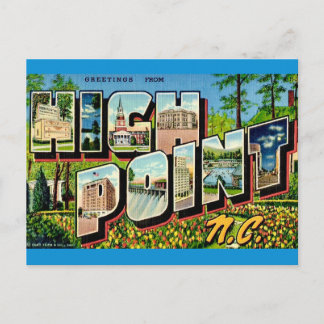 High Point North Carolina vykort