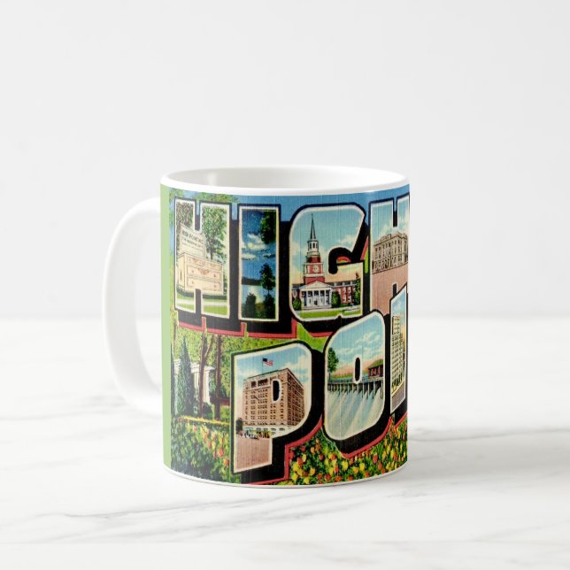 High Point North Carolina vykort Kaffemugg (Framsida vänster)