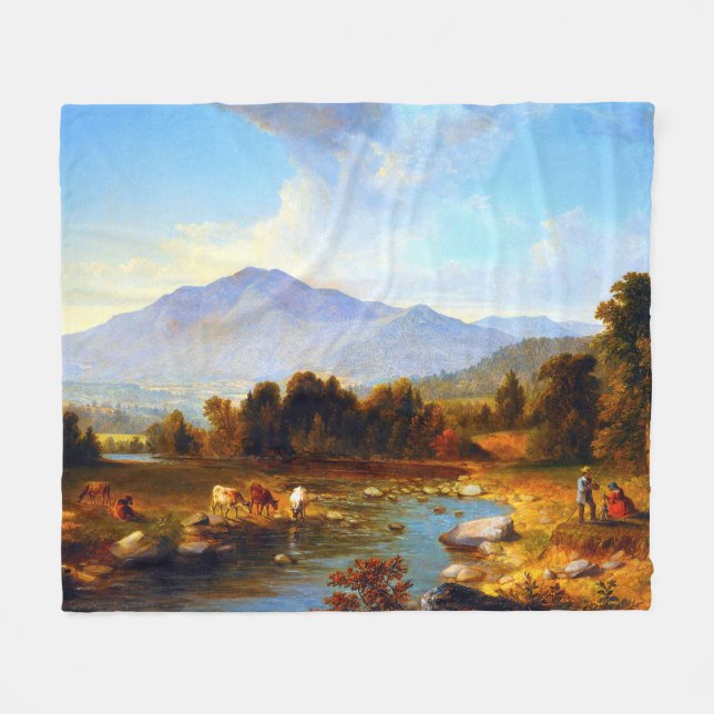 High Point Shandaken Mountains Asher Brown Durand Fleecefilt (Framsidan (Horisontell))