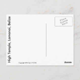 High Pyramid, Lamanai, Belize Postcard Vykort