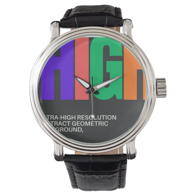 High-Resolution Abstract Art  Armbandsur (Framsida)