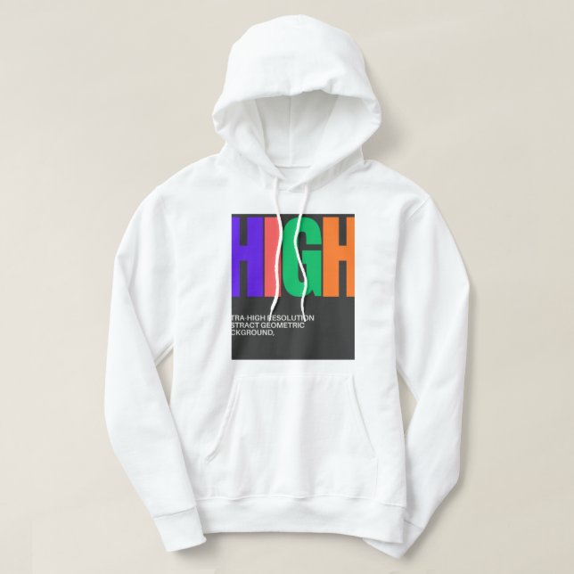 High-Resolution Abstract Art Hoodie (Design framsida)