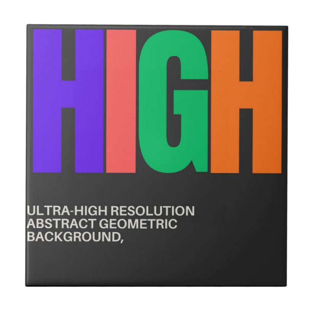 High-Resolution Abstract Art Kakelplatta (Framsidan)