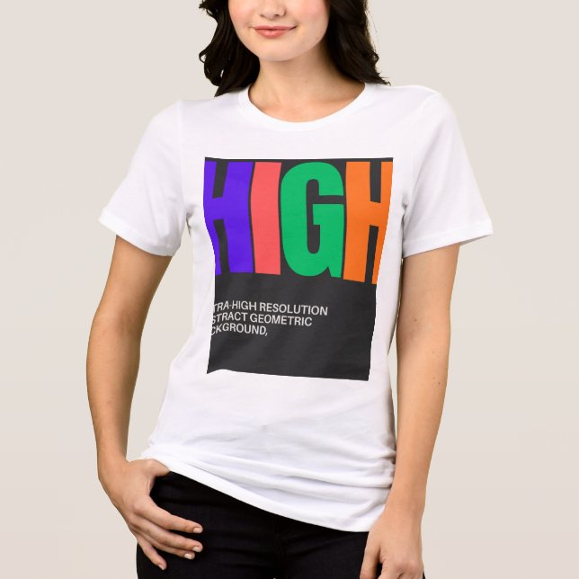 High-Resolution Abstract Art T Shirt (Framsida)