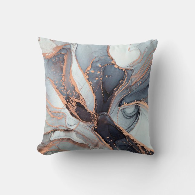 High resolution. Luxury abstract fluid art paintin Kudde (Framsida)