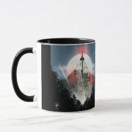 High-rise building behind the mountains mugg