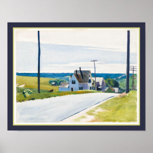 High Road 1931 av Edward Hopper Poster