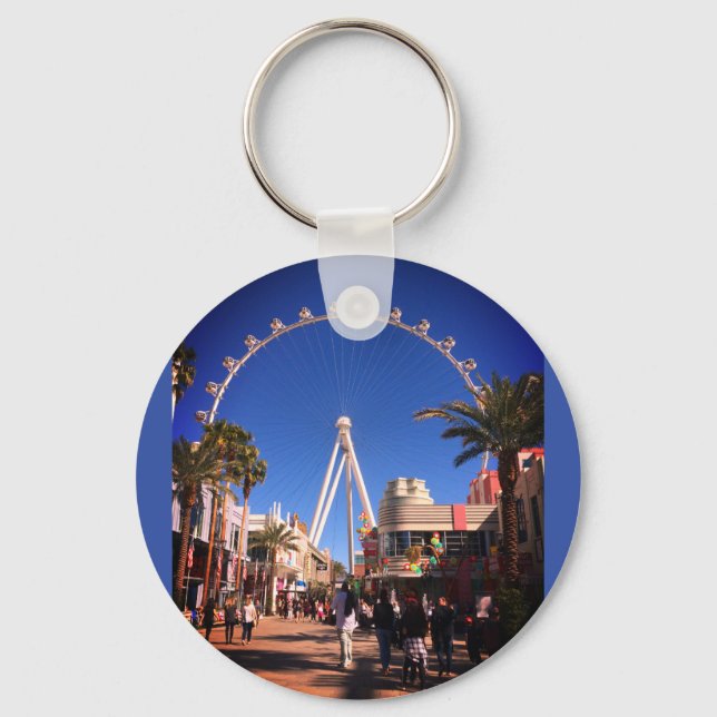 High Roller Ferris Wheel Las Vegas #1 Keychain Nyckelring (Framsida)