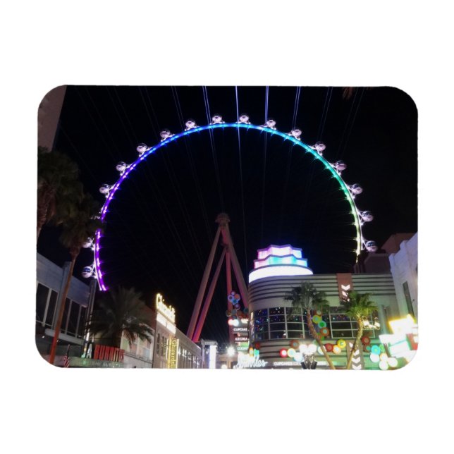 High Roller Ferris Wheel Las Vegas #3 Magnet (Horisontell)