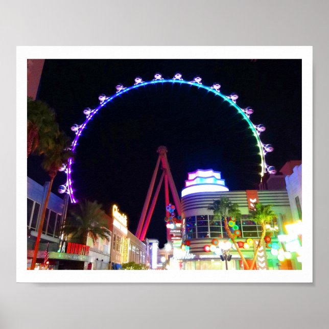 High Roller Ferris Wheel Las Vegas #6 Poster (Framsidan)