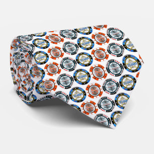 High Roller Poker Chip White Tie Slips