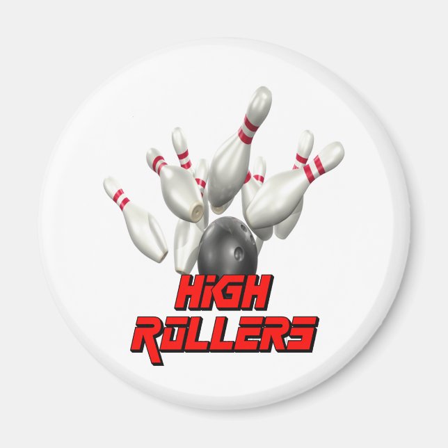 High Rollers Bowling Magnet (Framsidan)