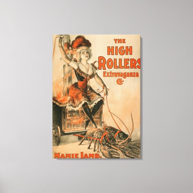 High Rollers Extravaganza "Mamie Lamb" Play Canvastryck (Framsida)