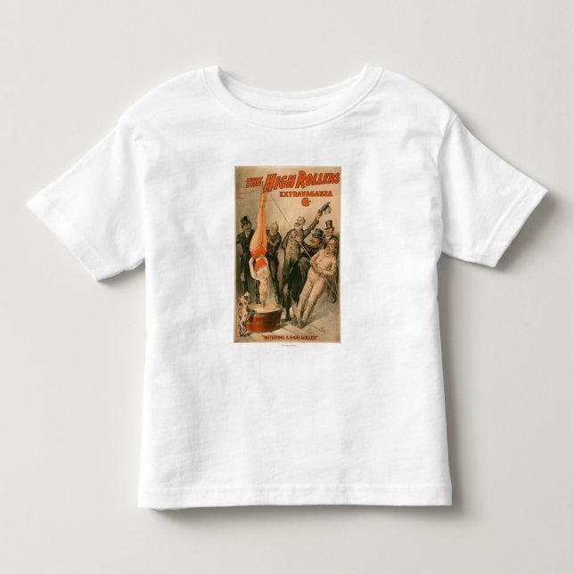 High RollersDunking Woman in Beer Poster Tee (Framsida)