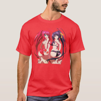 High School DxD Himejima Akeno och Rias Gremory St T Shirt