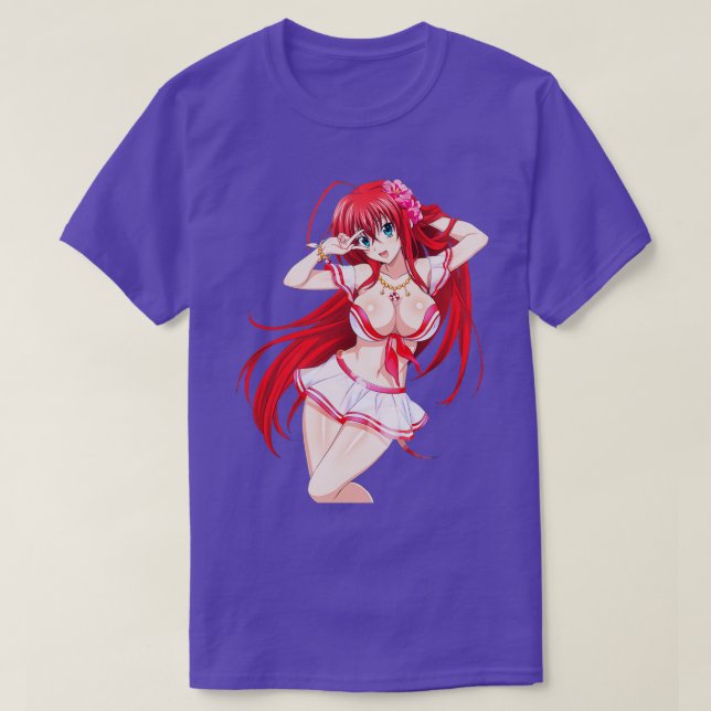 High School DxD Rias Gremory School Girl T Shirt (Design framsida)