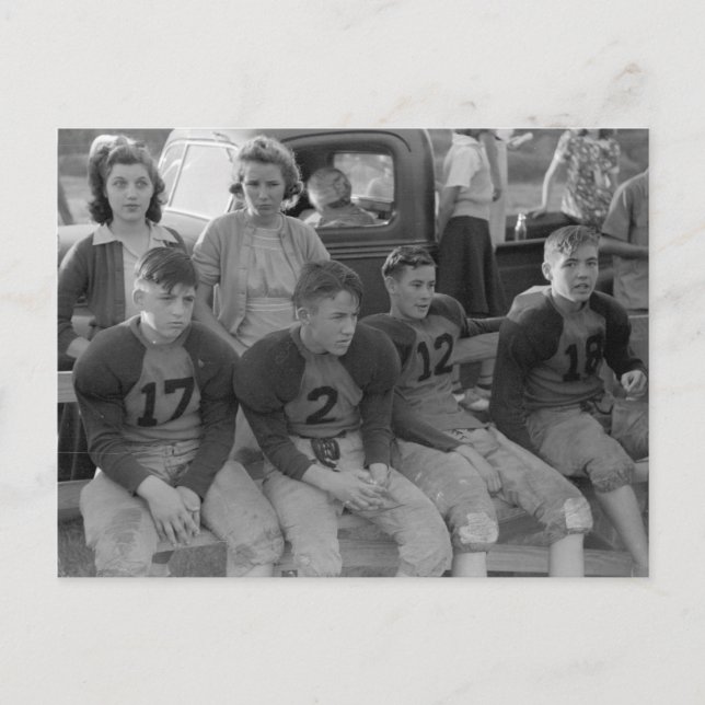 High School-fotboll, 1941 Vykort (Framsida)