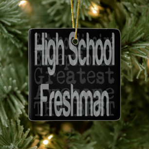 High School Freshman Extraordinaire Julgransprydnad Keramik