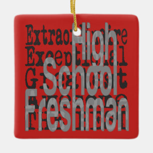 High School Freshman Extraordinaire Julgransprydnad Keramik