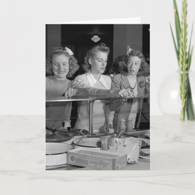 High School Girls, 1940-talet Kort (Framsida)