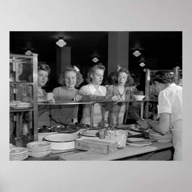 High School Girls, 1940-talet Poster (Framsidan)