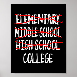 High School Grad 2025 i Studenten Poster