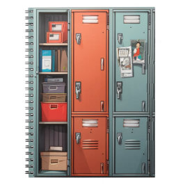 "High school hallways Locker Art journal Anteckningsbok