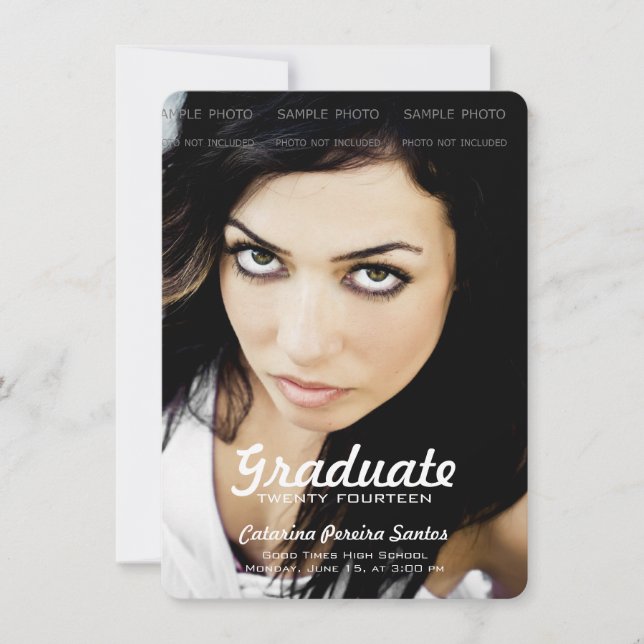 High School Photo Studenten 2014 Student Mint Meddelande (Framsida)