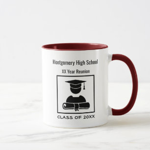 High School Reunion Anpassningsbar ALL Black Mugg