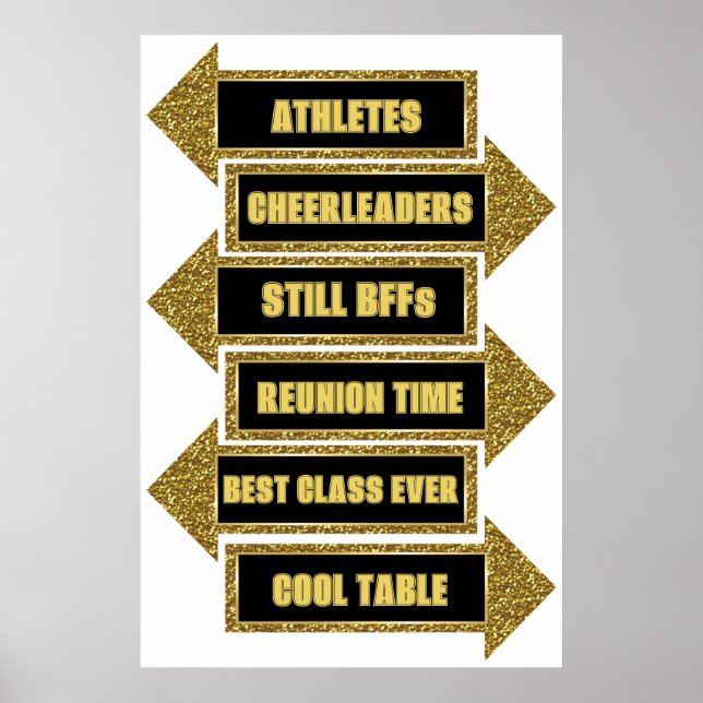 High School Reunion Fotobås Pil Rekvisita Kit Poster (Framsidan)