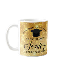 High School Senior Girl Guld Gnistra Anpassningsba