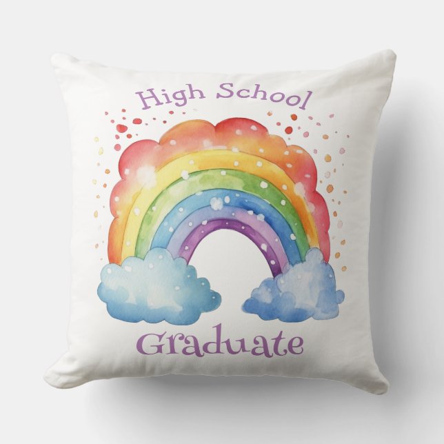 High School Studenten Gift Pillow Kudde (Framsida)