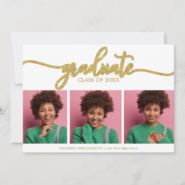 High School Studenten-meddelande 3 Foto Meddelande (Framsida)