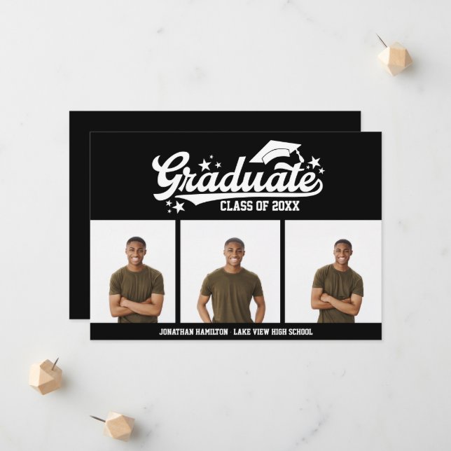 High School Studenten-meddelande 3 Foto Meddelande (Fram/Back In Situ)