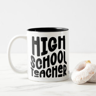 High School Teacher Appreciation Minimalist Två-Tonad Mugg