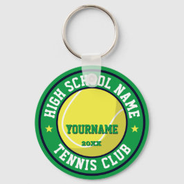 High School Tennis Klubb Anpassningsbar Färg Sport Nyckelring