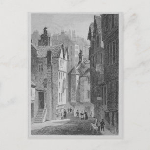 High School, Wynd, Edinburgh graverad av Vykort