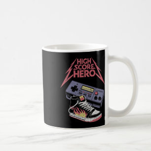 High Score Hjälte Retro Spelande Spelare Kaffemugg