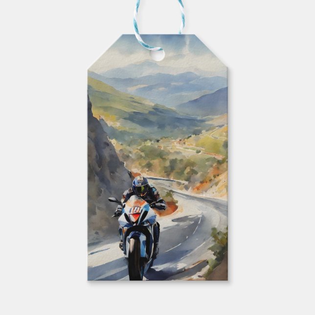 High Speed Äventyr i Vibrant Mountain Ligcape Presentetikett (Framsidan)