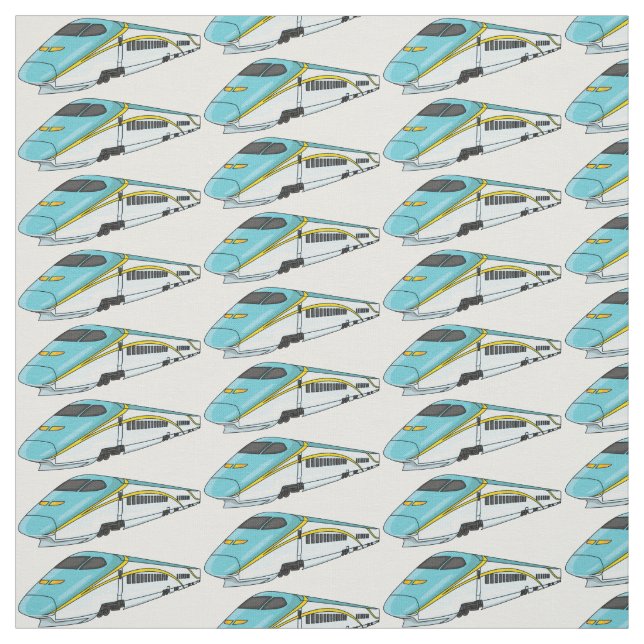 High speed bullet train cartoon illustration tyg (Provkarta)