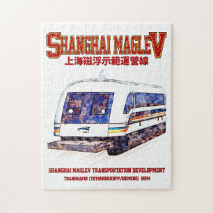 High Speed Shanghai Maglev SMT Transrapid Tåg Pussel