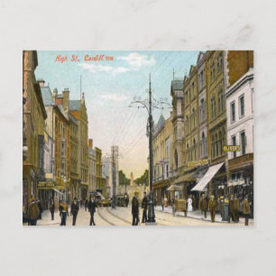 High Street, Cardiff Vykort