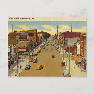 High Street, Portsmouth, Virginia Vykort