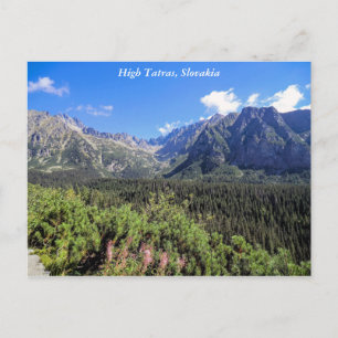 High Tatra Mountain, Slovakien, vykort