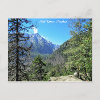 High Tatra Mountain, Slovakien, vykort
