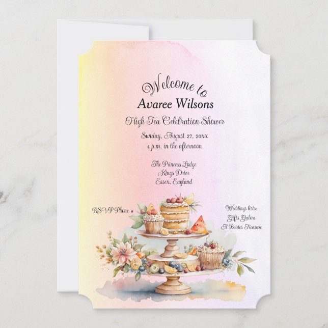 High Tea Firande Möhippa Meddelande (Framsida)