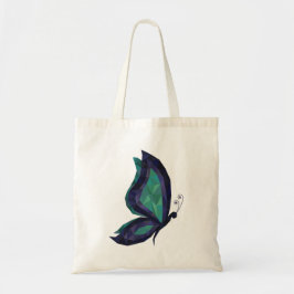 High-tech Butterfly modern blue/grönt low poly Tygkasse