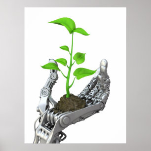 High tech och ekologi poster